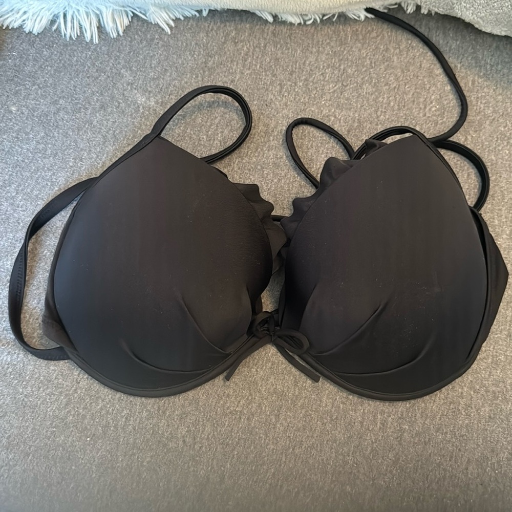 Black Victorias Secret swimsuit top size 36DD